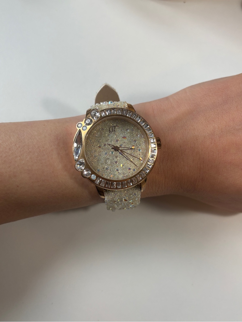 Women's Gold-Tone Crystal Accent Watch - Sparkling Champagne